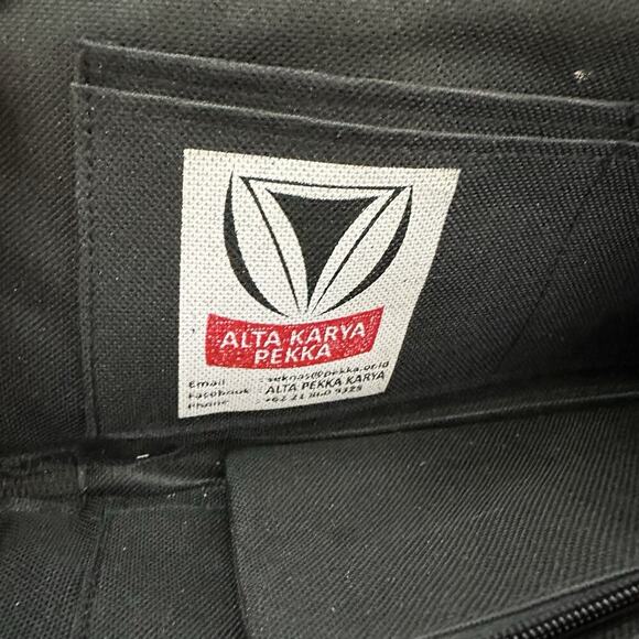 Alta Katya Pekka Embroidered Wristlet Wallet Bag Black Purple Boho Clutch - Picture 4 of 4